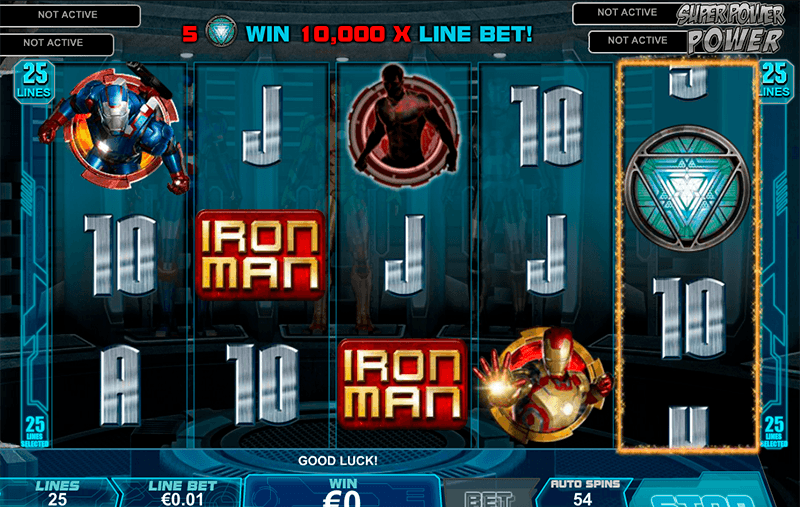 Europa ironman 3 slots screenshot